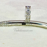 Cartier Juste Un Clou Bracelet White Gold Size 15 32 Diamond