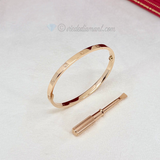Cartier Love Bracelet SM Rose Gold Size 16