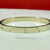 Cartier Love Bracelet White Gold Size 16