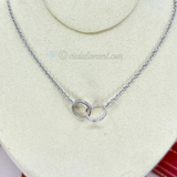 Cartier Love Baby Necklace White Gold 42 CM