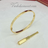 Cartier Love Bracelet Yellow Gold Size 17 SM