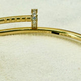 Cartier Juste Un Clou Bracelet SM Yellow Gold Size 17 20 Diamond