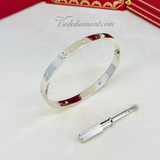 Cartier Love Bracelet White Gold Size 19 4 Diamond