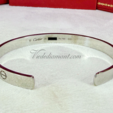 Cartier Love Cuff Bracelet White Gold Size 20