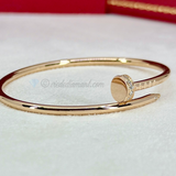 Cartier Juste Un Clou Bracelet SM Rose Gold Size 15 Diamond