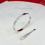 Cartier Love Bracelet White Gold Size 16 10 Diamond