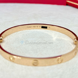 Cartier Love Bracelet Rose Gold Size 19