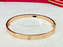 Cartier Love Bracelet Rose Gold Size 19