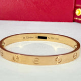 Cartier Love Bracelet Rose Gold Size 16