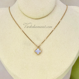 Van Cleef Arpels Sweet Alhambra Necklace Mother Of Pearl Yellow Gold