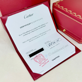 Cartier Love Bracelet Medium Yellow Gold Size 17 4 Diamond