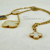 Van Cleef Arpels Magic Alhambra Necklace 6 Motifs Yellow Gold
