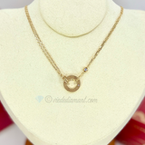Cartier Love Necklace Yellow Gold Diamond 42 CM