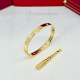 Cartier Love Bracelet Yellow Gold Size 16 10 Diamond