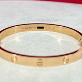 Cartier Love Bracelet Rose Gold Size 18