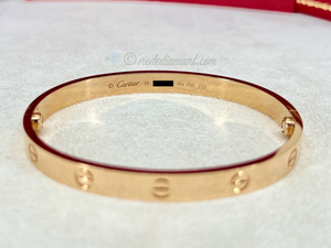 Cartier Love Bracelet Rose Gold Size 18