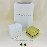 Van Cleef & Arpels Vintage Alhambra Earrings Yellow Gold Malachite