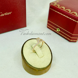 Cartier Juste Un Clou Ring Rose Gold Size 53 Pave Diamond
