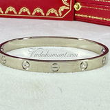 Cartier Love Bracelet White Gold Size 17