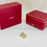 Cartier Love Hoop Earrings Yellow Gold