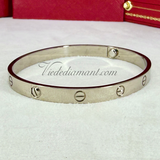 Cartier Love Bracelet White Gold Size 20