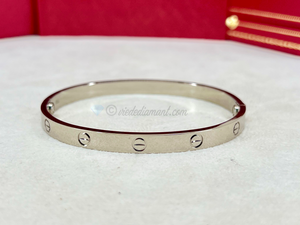 Cartier Love Bracelet White Gold Size 20