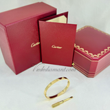 Cartier Love Bracelet Yellow Gold Size 17
