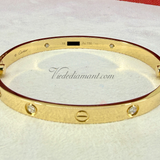 Cartier Love Bracelet Yellow Gold Size 19 4 Diamond