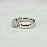 Cartier Panthere Ring SM White Gold Size 54 Pave Diamond