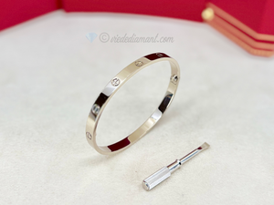 Cartier Love Bracelet White Gold Size 20