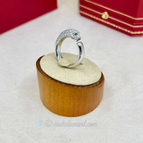 Cartier Panthere Ring SM White Gold Size 54 Pave Diamond