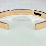 Cartier Love Cuff Bracelet Rose Gold Size 17