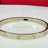 Cartier Love Bracelet White Gold Size 18