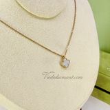 Van Cleef Arpels Sweet Alhambra Necklace Mother Of Pearl Yellow Gold