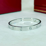 Cartier Love Bracelet White Gold Size 16 4 Diamond