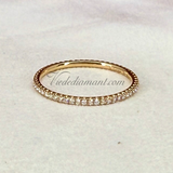 Cartier Entincelle De Ring Rose Gold Size 59 Pave Diamond