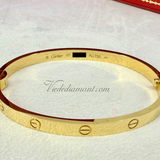 Cartier Love Bracelet Medium Yellow Gold Size 17