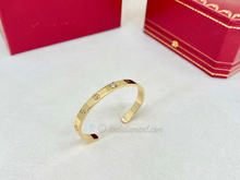 Cartier Love Cuff Bracelet Yellow Gold Size 17 1 Diamond