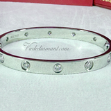Cartier Love Bracelet White Gold Size 16 10 Diamond