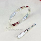 Cartier Love Bracelet White Gold Size 16 10 Diamond