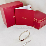 Cartier Love Bracelet White Gold Size 20