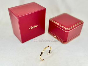 Cartier Love Cuff Bracelet Yellow Gold Size 19