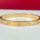 Cartier Love Bracelet Rose Gold Size 16
