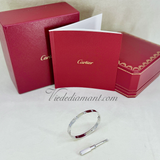Cartier Love Bracelet White Gold Size 16 10 Diamond