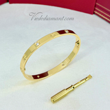 Cartier Love Bracelet Yellow Gold Size 19 4 Diamond