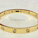 Cartier Love Bracelet Yellow Gold Size 16 10 Diamond