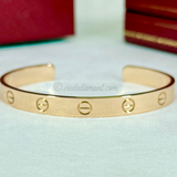 Cartier Love Cuff Bracelet Rose Gold Size 17