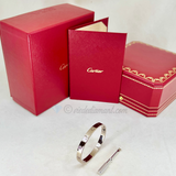 Cartier Love Bracelet White Gold Size 16