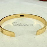 Cartier Love Cuff Bracelet Yellow Gold Size 19
