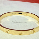Cartier Love Bracelet Yellow Gold Size 17